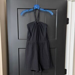 Old Navy Black Halter Romper